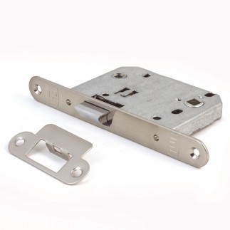 PICAPORTE UNIFICADO 70 MM. C/R. F. NIQUELADO DESCENTRADO