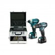 KIT COMBO CLX228SMX1 (ATORNILLADOR IMPACTO TD110D+TALADRO PERCUTOR HP333D) + BATERIA 2 AMP MAKITA