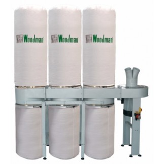 ASPIRADOR DE-550/3 TRIFASICO 5.5 HP 1107031 WOODMAN