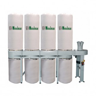 ASPIRADOR DE-750/3 TRIFASICO 7.5 HP 4 SACOS 1107032 WOODMAN