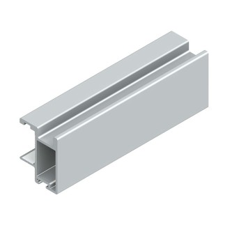 KIT PUERTA CORREDERA RECTO KP-TR19MIN-85 PLATA MATE... 2