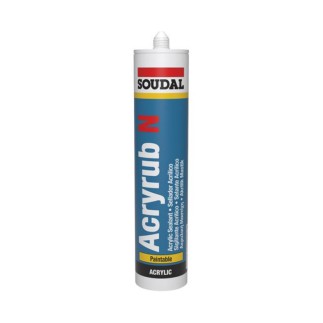 T.MASILLA ACRILICA GRIS 300 ML.100394 ACRYRUB SOUDAL
