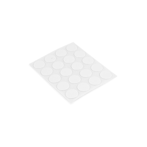 Emuca Tapa tornillos, adhesiva, D. 13 mm, Blanco, 1.000 ud.