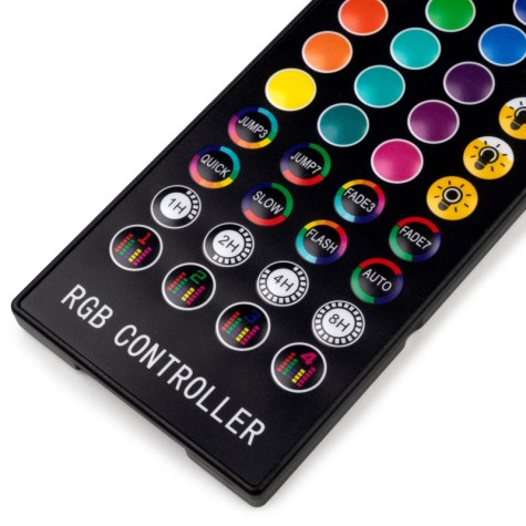 Emuca Kit de tira LED RGB Octans USB con control remoto y control WIFI mediante APP (5V DC), 4 x 0,5 m