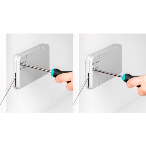 Emuca Mecanismo para puertas abatibles Miniwinch con tapa, 4 Kg, Plástico gris, Acero y Plástico, 1 ud.