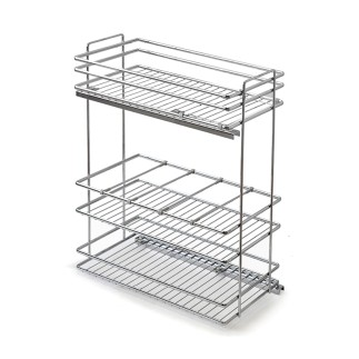 BOTELLERO/PANERO VERSATIL OVAL CROMO ALT.80 MOD.20...