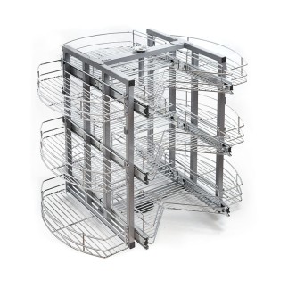 J.BANDEJAS GIRATORIAS 270º CROMO CESTO EXTR. F19008 P400