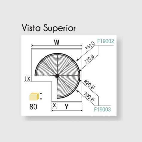 J.BANDEJAS GIRATORIAS 270º CROMO...
