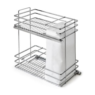 BOTELLERO/PANERO VERSATIL OVAL CROMO ALT.80 MOD.25...