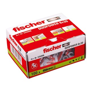 CAJA 100 TACOS DUOPOWER 6X30 555006 FISCHER