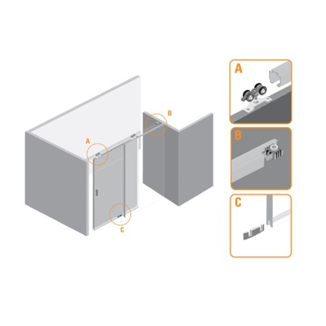 J.ACCESORIOS C/GUIA U-45 DN-50 CF 2...