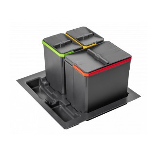 BASE C/CONTENEDORES BASURA H266 AXISPACE 600MM ANTRACITA...