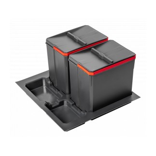 BASE C/CONTENEDORES BASURA H266 AXISPACE 600MM ANTRACITA...