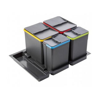 BASE C/CONTENEDORES BASURA H266 AXISPACE 800MM ANTRACITA...