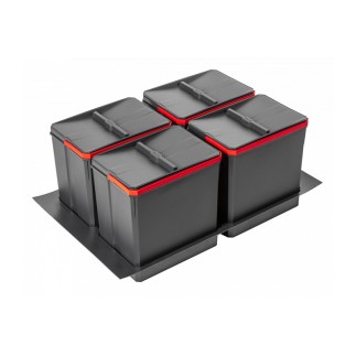 BASE C/CONTENEDORES BASURA H266 AXISPACE 900MM ANTRACITA...