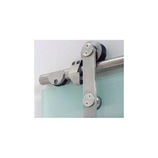 SISTEMA CORREDERA INOX P/PTA CRISTAL (SIN BARRA) MOD....