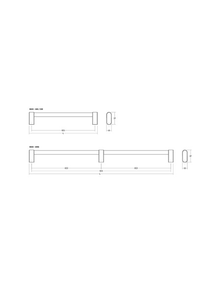 TIRADOR LINKK INOX LOOK 160-175MM. 0643160L24 VIEFE