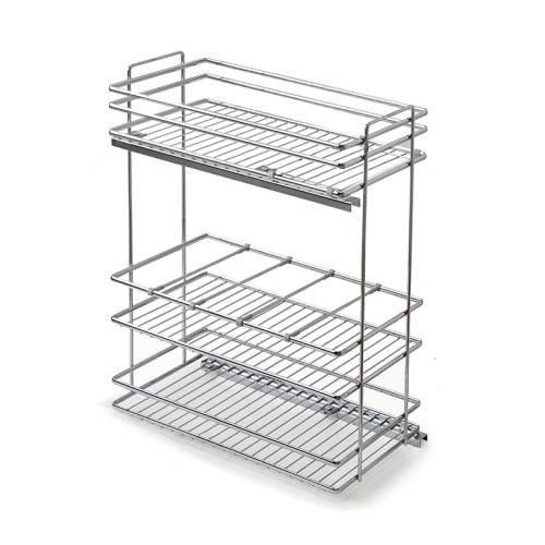 BOTELLERO/PANERO VERSATIL OVAL CROMO ALT.80 MOD.15...