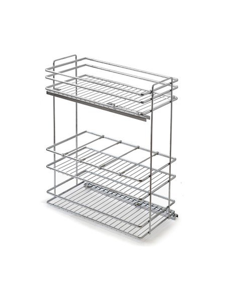 BOTELLERO/PANERO VERSATIL OVAL CROMO ALT.80 MOD.15 F20915-80-PUSH P400