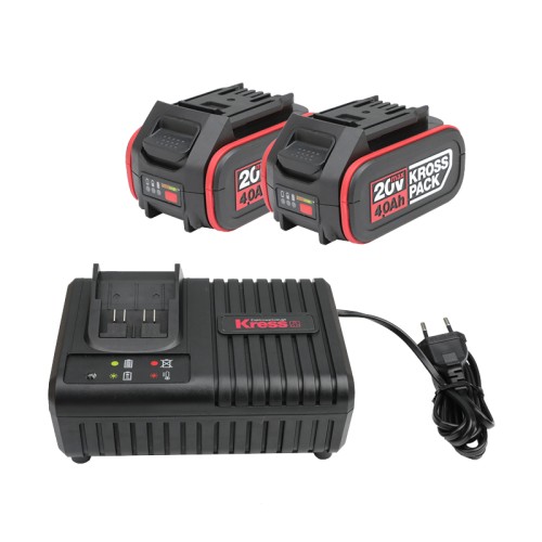 CONJUNTO CARGADOR Y 2 BATERIAS KAD21 20V. 4,0AH...