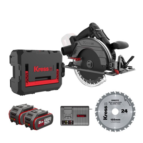 SIERRA CIRCULAR KUE15 185MM. 20V. 2 BAT. 4AH 11102802000...