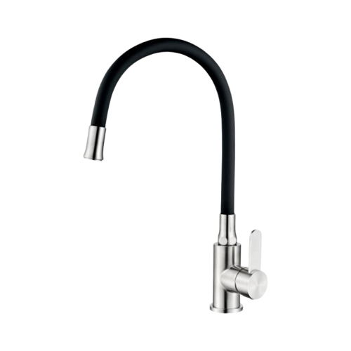 GRIFO MONOMANDO FREGADERO FLEXIBLE INOX 304-NEGRO...