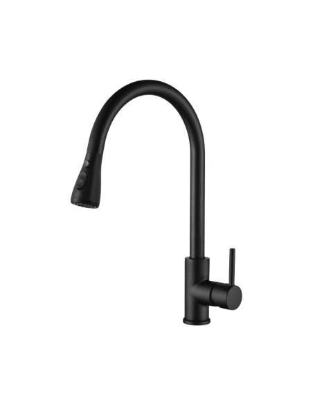 GRIFO MONOMANDO EXTRAIBLE FREGADERO NEGRO M22136B P685