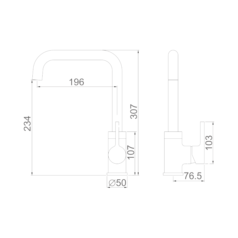 GRIFO MONOMANDO FREGADERO NEGRO...