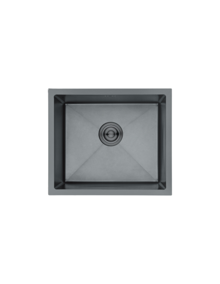 FREGADERO BAJO ENCIMERA CUADRADO 400X400MM. (35-35) NEGRO M84040B P685