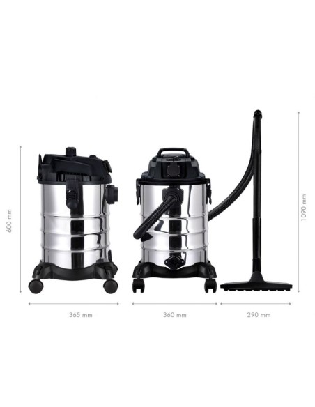 ASPIRADOR SECO-HUMEDO C/BOLSA 1200W 30L. WK402020 WERKU