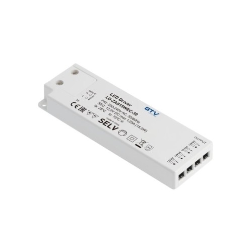 TRANSFORMADOR/CONVERTIDOR LED EASY 12V 15W LD-ZAS15WEC-30...