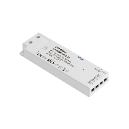 TRANSFORMADOR/CONVERTIDOR LED EASY 12V 60W LD-ZAS60WEC-30...