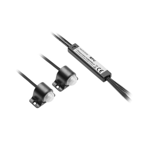 INTERRUPTOR SIN CONTACTO PIR 2 SENSORES, CABLES DE 2M,...