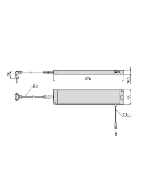 TRANSFORMADOR/CONVERTIDOR LED CABLE 90W 24V PYXIS 5152720 EMUCA