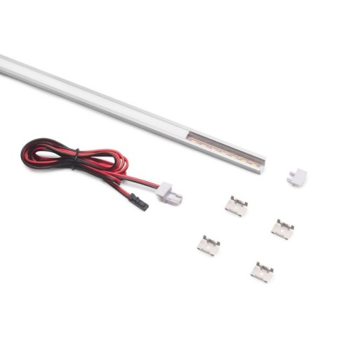 PERFIL LED EMBUTIR C/LED 24V. PYXIS B/NATURAL 4000K PLATA...