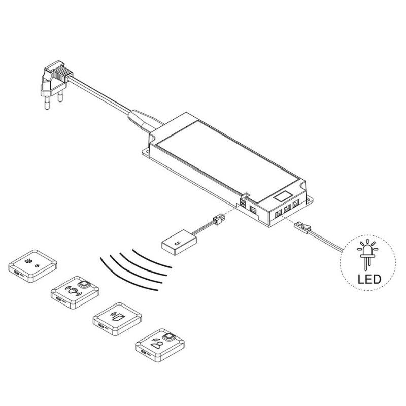 RECEPTOR RF PYXIS 12V/24V 5153620 EMUCA