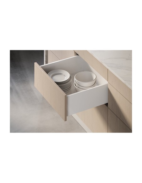 KIT CAJON PUSH AXISPRO H116 FONDO 400 MM. BLANCO PB-AXISPRO-P2O-KPL400B1 GTV