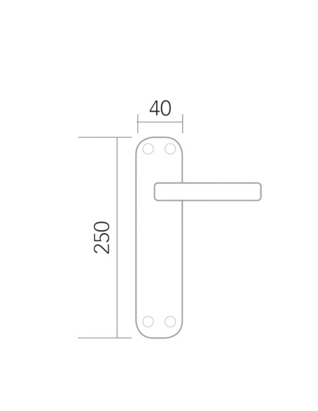 J.MANILLAS C/PLACA ALUMINIO OLA NIQUEL SATINADO MAPD-1 BECUSA