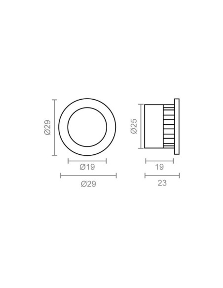 UÑERO REDONDO 19 MM. NEGRO 48208 MICEL