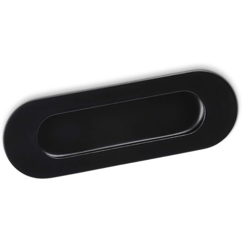 TIRADOR PLACA OVAL EMBUTIDO INOX NEGRO MATE T-844-20 HJM