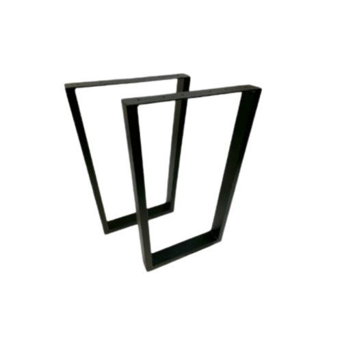 PATA DE MESA INDUSTRIAL TRAPECIO NEGRA MATE 710-780 A-253...