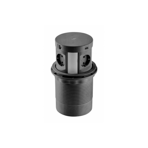 ENCHUFE P/MUEBLE EMPOTRADO CONFORT PLUS NEGRO...