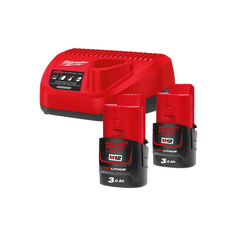 KIT CARGADOR 12V + 2 BATERIAS 3AH...