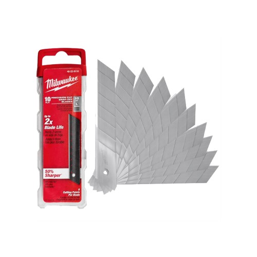 B.10 HOJAS CUTTER 18MM DS 4932480107 MILWAUKEE