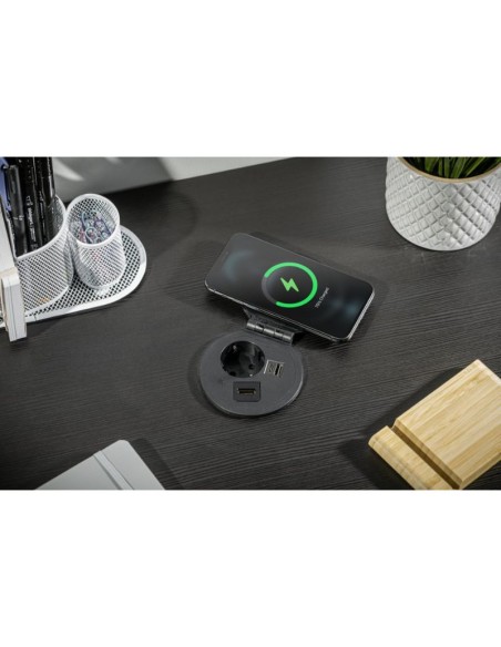ENCHUFE P/MUEBLE EMPOTRADO CHARGER PLUS NEGRO AE-BPW1SACP-20 GTV