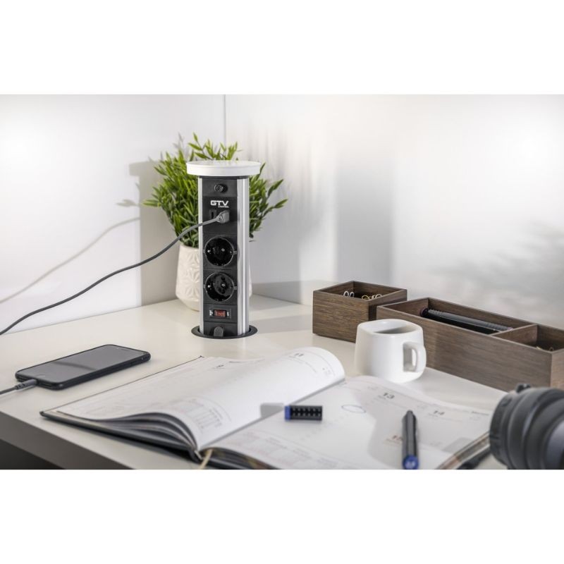 ENCHUFE P/MUEBLE EMPOTRADO VERTIKAL...