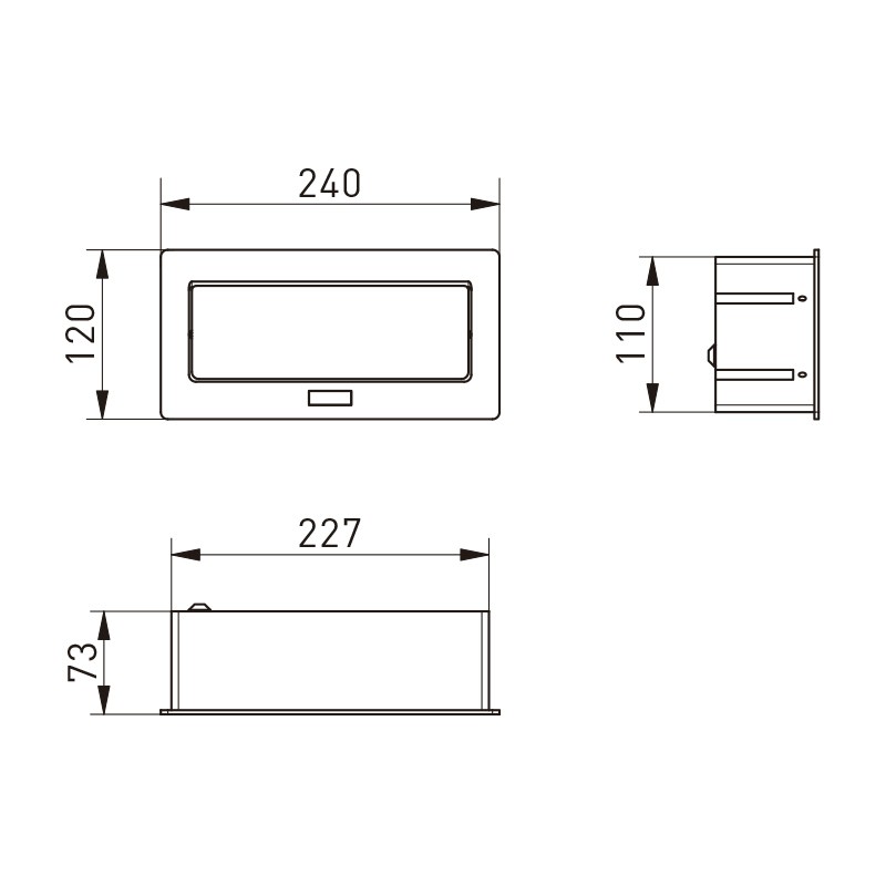 ENCHUFE P/MUEBLES EMPOTRADO...