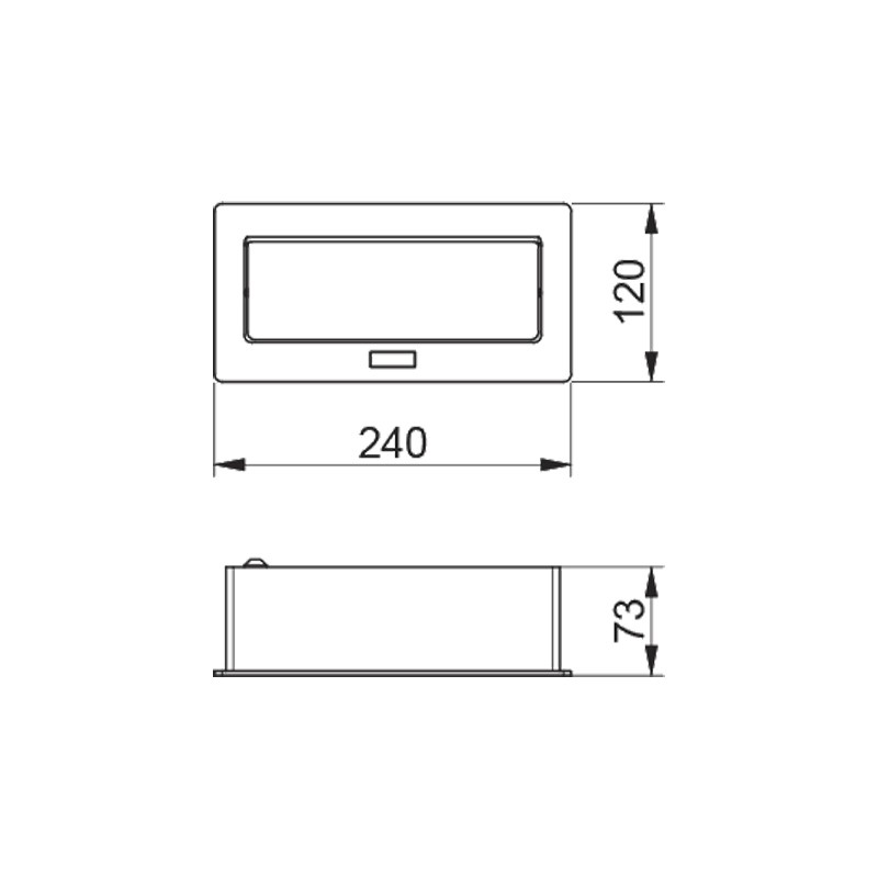 ENCHUFE P/MUEBLE EMPOTRADO...