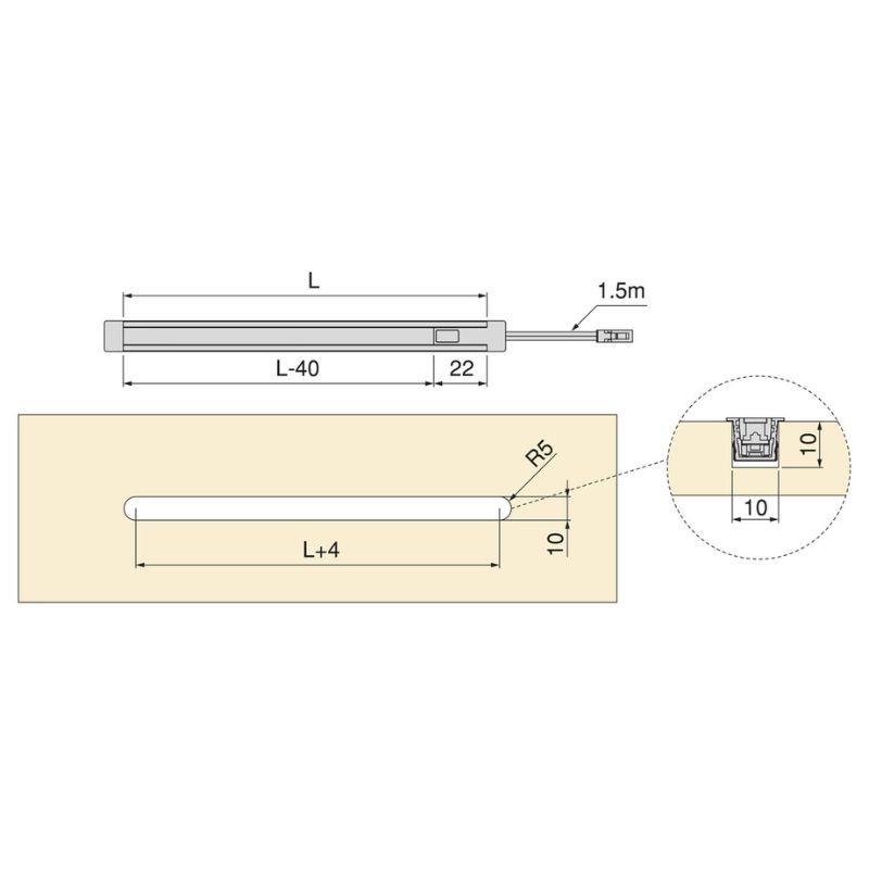 SENSOR/INTERRUPTOR DIMMER C/CABLE...