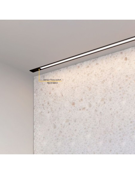 SENSOR/INTERRUPTOR DIMMER C/CABLE P/EMBUTIR PYXIS 24V. PLATA 5228221 EMUCA